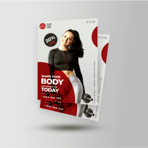 Flyer Real Size (Wood free paper 100gsm)