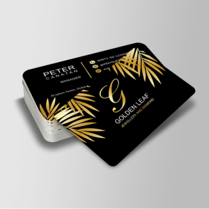 Rounded Corner Gold Foil Matt Lamination 400gsm