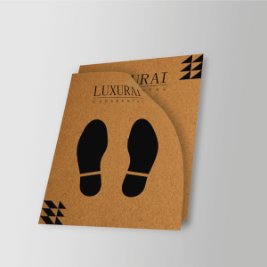 Car Mat - 1 or 2 Color (Kraft Brown 100gsm)