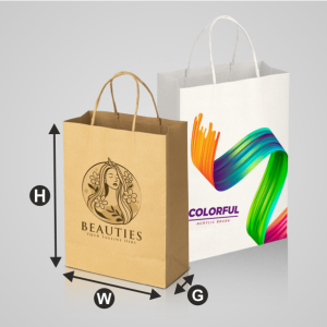 Kraft Shopping Bag (White)